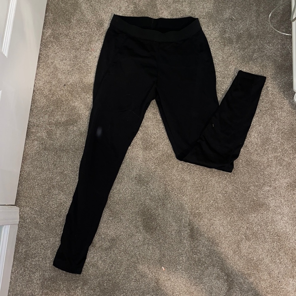Cuddlduds cozy black leggings